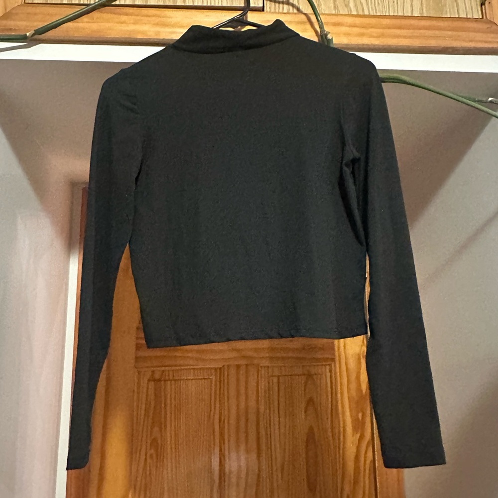 Olivia Rae Long Sleeve Mock Neck  Black Size XS EUC